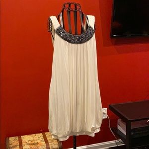 White mid thigh dress!